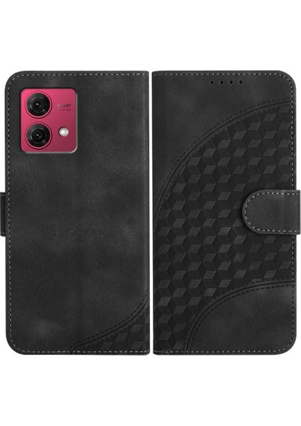 Motorola Moto G84 5g Darbeye Deri Kılıf Manyetik Kart Tutucu (Yurt Dışından)