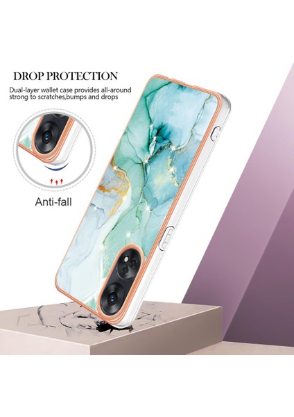 Oppo Oppo 8t 4g Koruma Için Kılıf Yumuşak Tampon Ince Tpu Mermer Desen (Yurt Dışından) modelleri