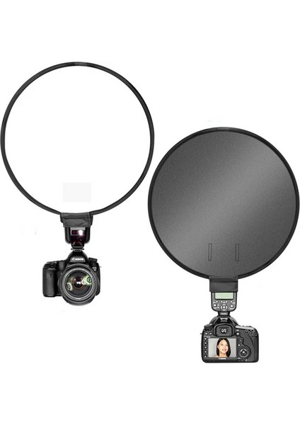 Tüm Tepe Kafa Flaşı Için 40CM Universal Çember Softbox Yumuşatıcı Canon Nikon Sony Fujifilm Olympus fırsatları