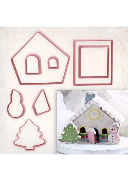 Kış Evi Yılbaşı Detay Kurabiye Kalıp Seti 8’li