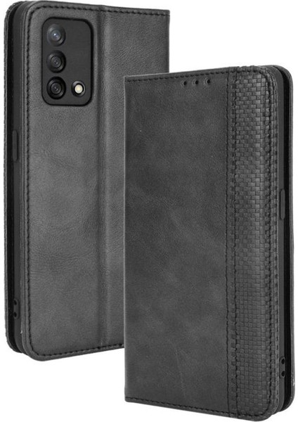 Oppo A74 4g Manyetik Kapatma Cüzdan Pu Deri Için Kılıf (Yurt Dışından)