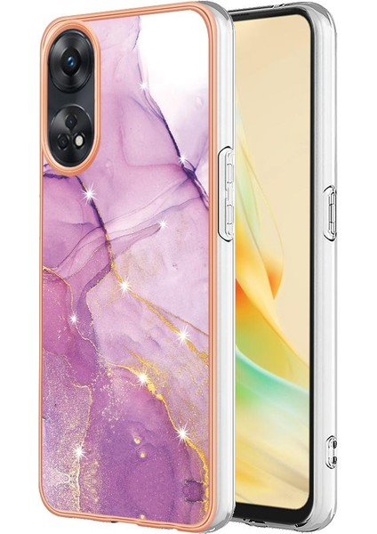 Oppo Oppo 8t 4g Koruma Için Kılıf Yumuşak Tampon Ince Tpu Mermer Desen (Yurt Dışından)