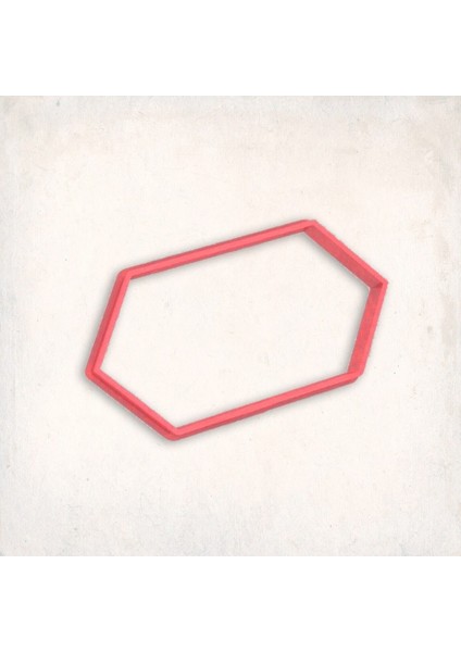 Uzun Altıgen Çerçeve Kurabiye Kalıbı Şekillendirici Kopat