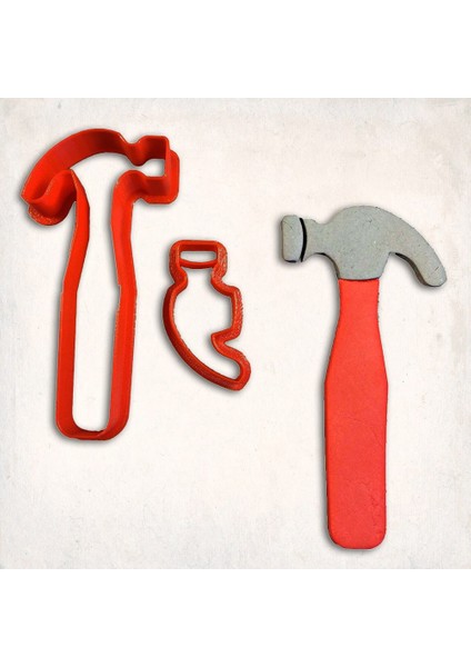 Çekiç Detay Kurabiye Kalıp Seti 2'li