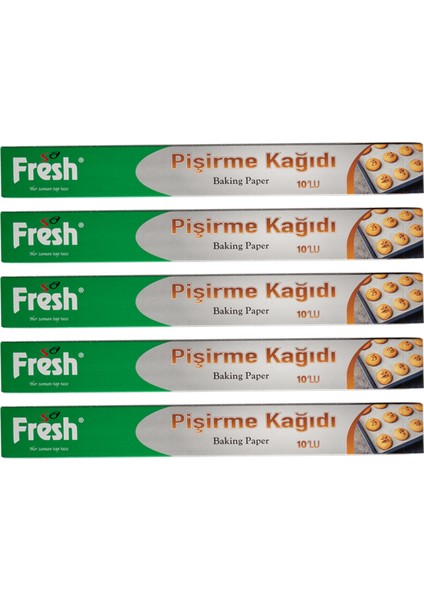 Sa Fresh Pişirme Kağıdı 10 Yapraklı 5'li Paket 50 yaprak