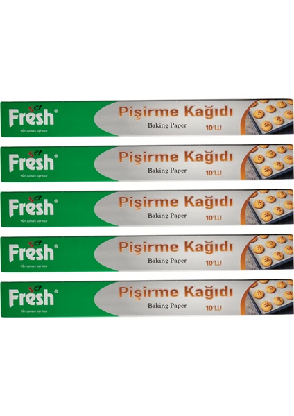 Sa Fresh Pişirme Kağıdı 10 Yapraklı 5'li Paket 50 yaprak