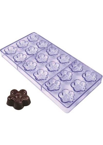 Polikarbon Çikolata Kalıbı Çiçek 27.5X13.5 cm (Ccp-13)