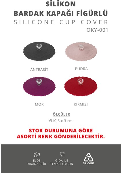 2'li Silikon Bardak Kapağı