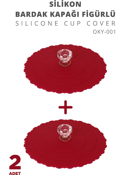 2'li Silikon Bardak Kapağı