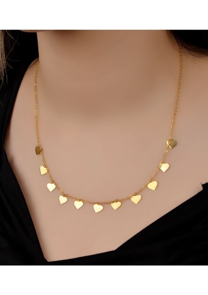 7 gr (Gram) Kalp Şans Kolye 22 Ayar Altın