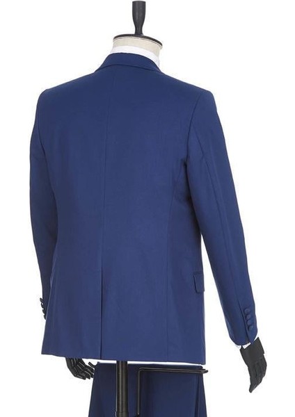 Lacivert Gabardin Mono Yaka Astarlı Yelekli 6 Drop Slim Fit Dar Kesim Smokin Damatlık 1001190166 fırsatları