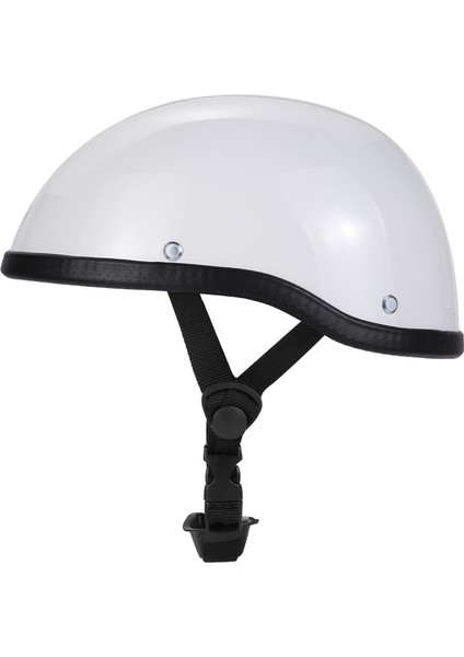 Elektrikli Moped Kask Retro Erkek Yarım Kask Yaz Yaz Hafif Nefes Alabilen Emniyet Kaskı Kavun Kabak Kask Kadın Ördek Dili (Yurt Dışından)