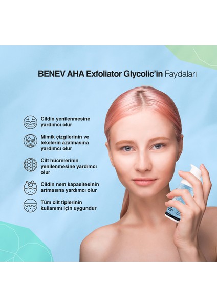 AHA Exfoliator Glycolic %7.5 50 ml
