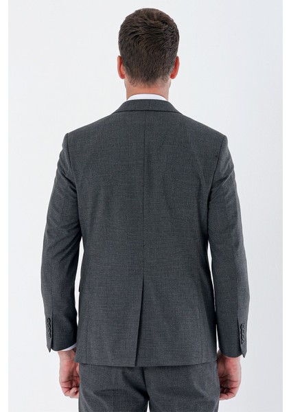 Siyah Desenli Mono Yaka 6 Drop Comfort Fit Rahat Kesim Klasik Takım Elbise 1001235163 fırsatları