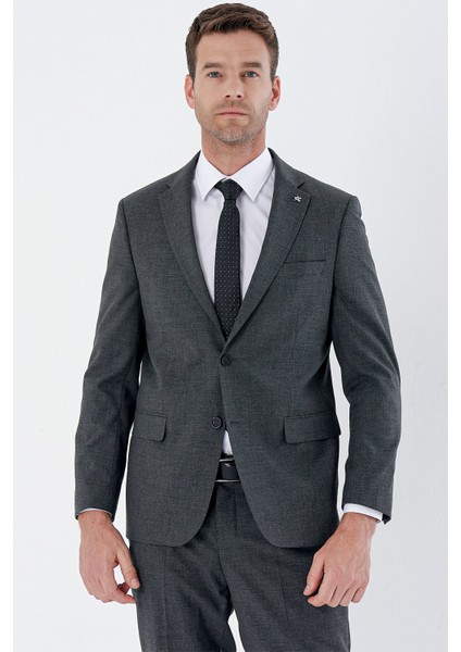 Siyah Desenli Mono Yaka 6 Drop Comfort Fit Rahat Kesim Klasik Takım Elbise 1001235163 indirimleri