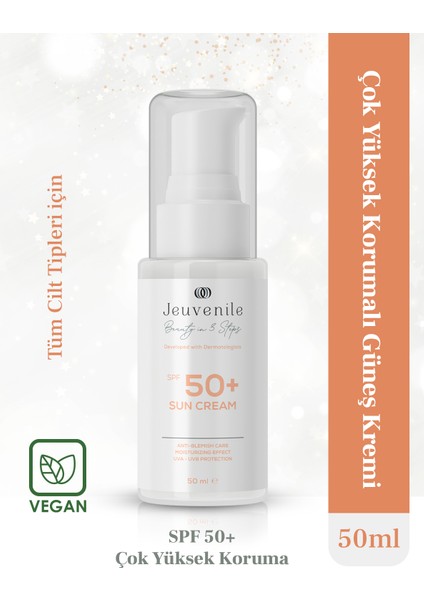 Spf 50+ Leke Karşıtı Yüksek Koruma Güneş Bakım Kremi 50 ml - Spf 50+ Sunscreen 50 ml