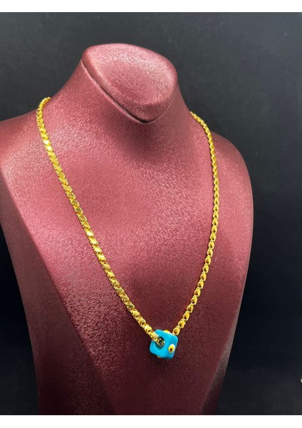 11 gr (Gram) Çift Sıfır Pullu Kolye 22 Ayar Altın