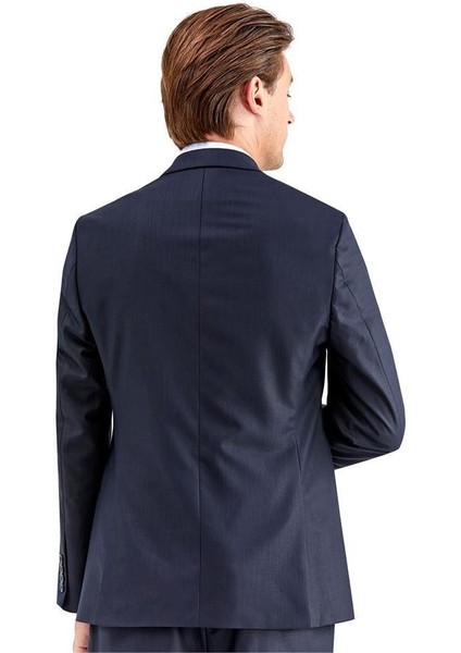 Lacivert Gabardin Kırlangıç Yaka Astarlı 6 Drop Slim Fit Dar Kesim Basic Takım Elbise 1001230011 fırsatları