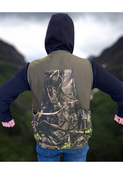 Avcı Yeleği 30 Fişek Kapasiteli Yeşil Ağaç Desen Mevsimlik Avcı Yeleği fiyatları