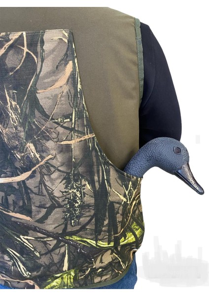 Avcı Yeleği 30 Fişek Kapasiteli Yeşil Ağaç Desen Mevsimlik Avcı Yeleği modelleri