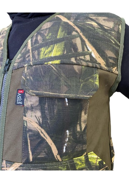 Avcı Yeleği 30 Fişek Kapasiteli Yeşil Ağaç Desen Mevsimlik Avcı Yeleği indirimleri