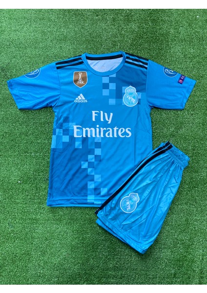 Real Madrid Ronaldo 2018 Deplasman Turkuaz Çocuk Halı Saha Forması fiyatları