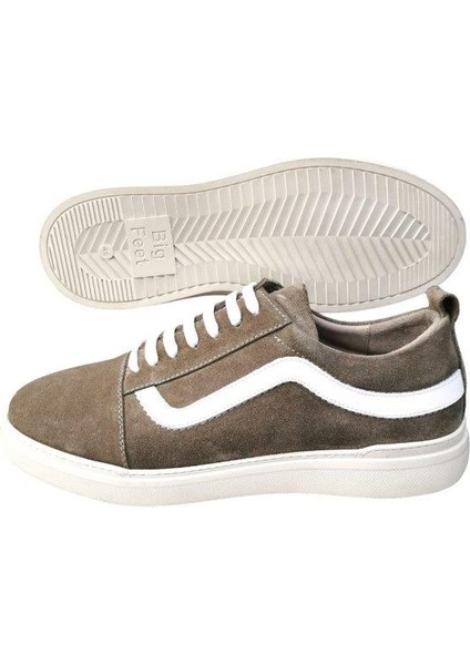 Big Feet Büyük Numara Spor Ayakkabı AU12 Bej Süet indirimleri