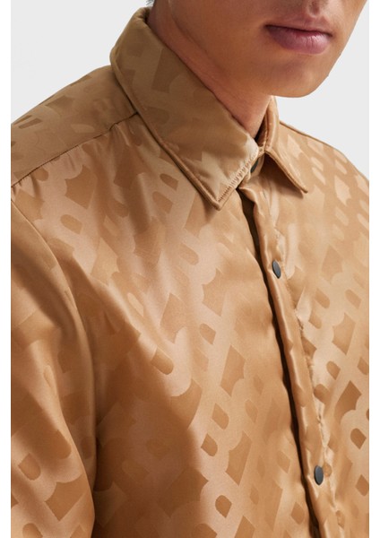 Monogram Logolu Relaxed Fit Gömlek Erkek Gömlek 50509206 260