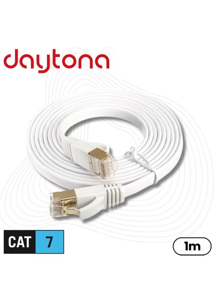 Cat7 Gigabit Flat Ethernet RJ45 Modem 10GBPS 600MHZ Internet Kablosu A4256