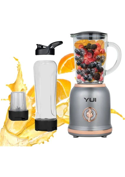 M18 3'ü 1 Arada Retro Smoothie Blender Seti (Yui Türkiye Garantili)