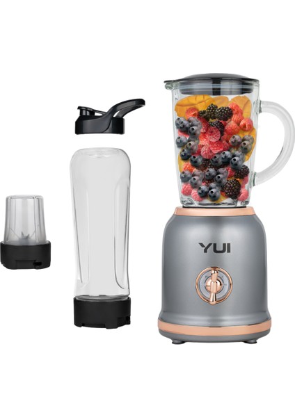 M18 3'ü 1 Arada Retro Smoothie Blender Seti (Yui Türkiye Garantili)