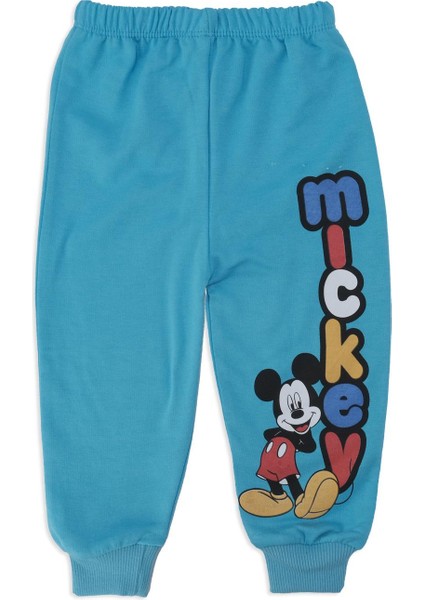 Erkek Bebek Mickey Mouse Baskılı Yazılı 2'li Alt Üst Takım modelleri