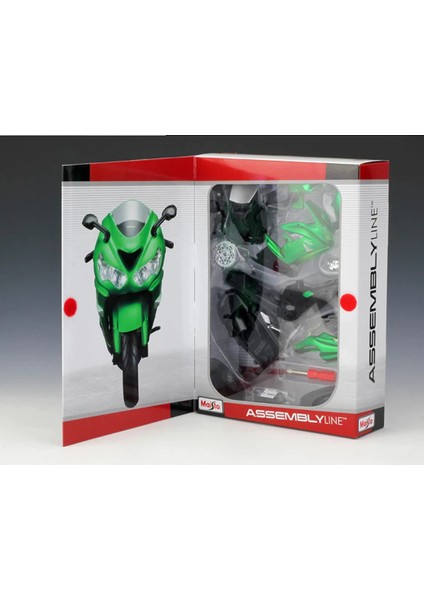 Kawasaki Ninja Zx 14 R 1:12 Model Motosiklet Yap Boz Birleştir