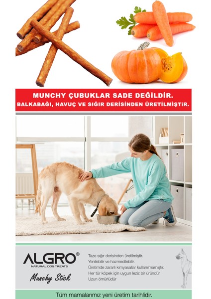 Balkabaklı & Havuçlu ve Yürekli Munchy Set %100 Sığır Derisinden