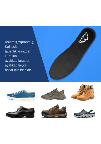 Comfort Rahat Ortopedik Tabanlık,Yumuşak Tabanlık,Konfor Tabanı,Spor Tabanlığı,Erkek,Kadın,Siyah