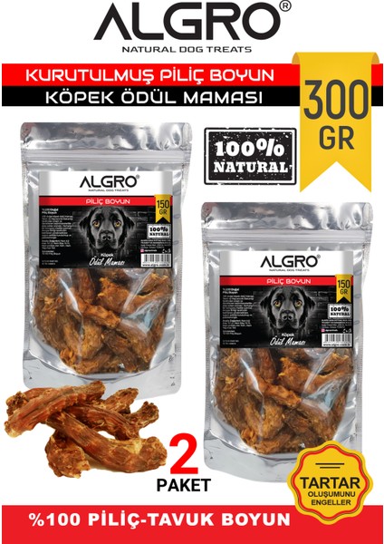 Piliç Boyun Çiğneme Maması 150 gr x 2 Paket
