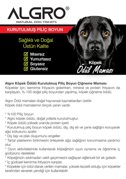 Piliç Boyun Çiğneme Maması 150 gr modelleri