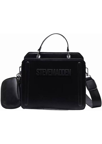 Şık Omuz Çantası Düz Renk Çapraz Askılı ÇANTA-24*12*19CM-SIYAH (Yurt Dışından)