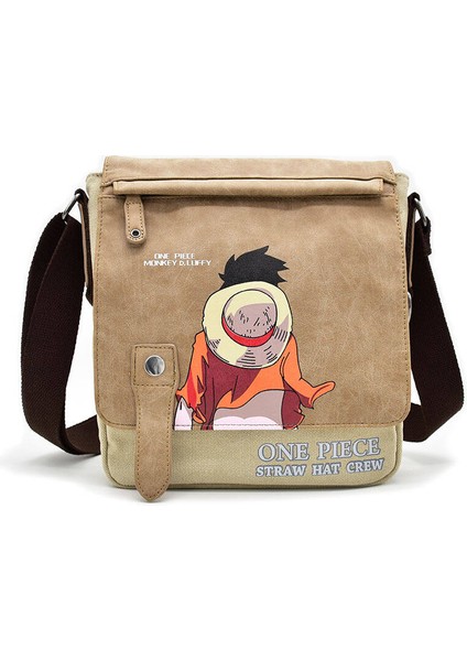 Erkek Modası Crossbody Çanta Anime Omuz Çantası - Kahverengi -25*7*28CM-HAKI (Yurt Dışından)
