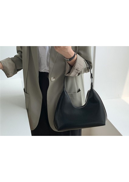 Şık Omuz Çantası Şeklinde Vintage Koltuk Altı ÇANTASI-31*8*12CM-KAHVERENGI (Yurt Dışından) modelleri