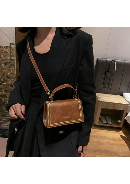 Kadın Omuz Çantası Şık Çapraz Askılı ÇANTA-19*7*12CM-SIYAH (Yurt Dışından)