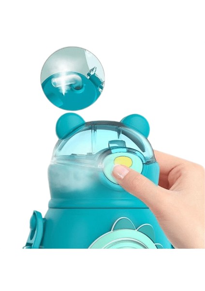 Çocuklar Için 500ML Paslanmaz Çelik Taşınabilir Düşmez Su Şişesi Saman Su ŞIŞESI-500ML (Yurt Dışından)