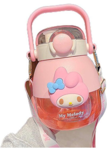 1050ML Büyük Kapasiteli Su Şişesi Taşınabilir Diyagonal Saman Su ŞIŞESI-1050ML (Yurt Dışından)