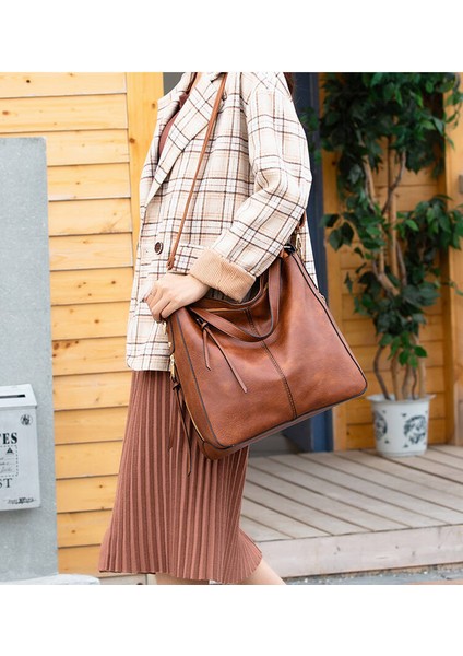 Avrupa ve Amerikan Modası El Tipi Bez Çanta Kadın Çapraz Askılı Omuz Rahat ÇANTA-30*13*34CM-MAVI (Yurt Dışından) fırsatları