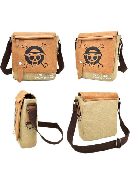 Erkek Modası Crossbody Çanta Anime Omuz Çantası - Kahverengi -25*7*28CM-SARI (Yurt Dışından) fiyatları