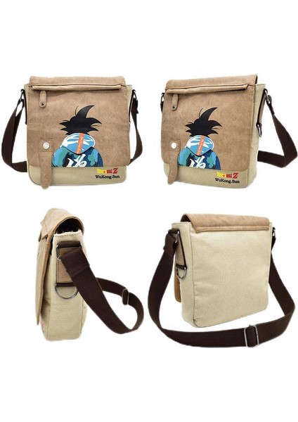 Erkek Modası Crossbody Çanta Anime Omuz Çantası - Kahverengi -25*7*28CM-SARI (Yurt Dışından) modelleri