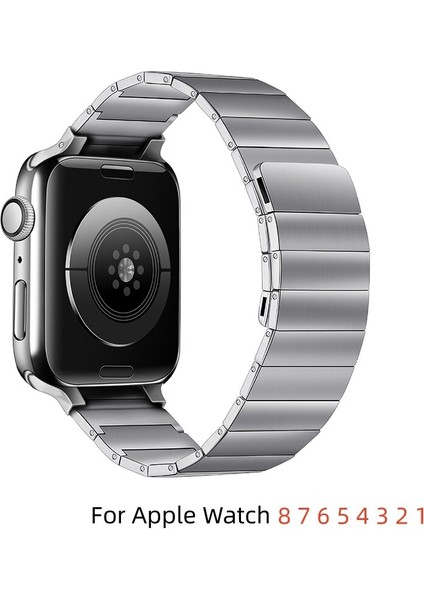 Apple Watch Için Mıknatıslı Çelik Baklalı Kordon 38 mm 40 mm 41 mm Uyumlu