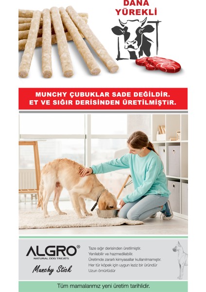 Dana Yürekli Munchy Stick Çiğnemelik Yenilebilir 400 gr. x 5 Paket