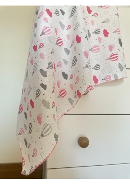 Kız Bebek Fistolu Bandanalı Patik & 80X90 cm Müslin Battaniye / Kız Bebek Hediyelik / Mevlit Patiği modelleri