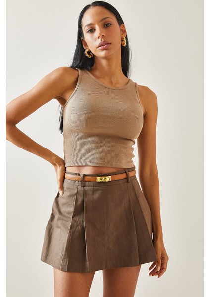 Kahverengi Kaşkorse Bluz 5YXK2-48279-18 modelleri